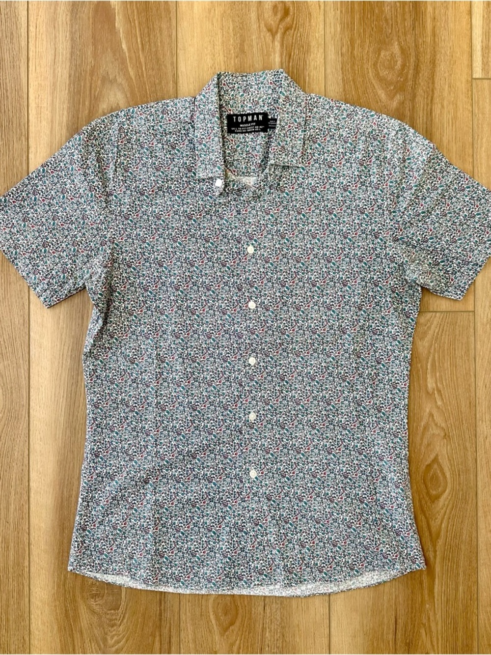 Topman Floral Button-Down Shirt
